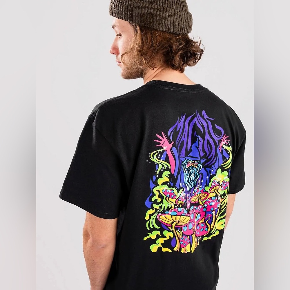 A.LAB Magic Mushrooms Black T-Shirt